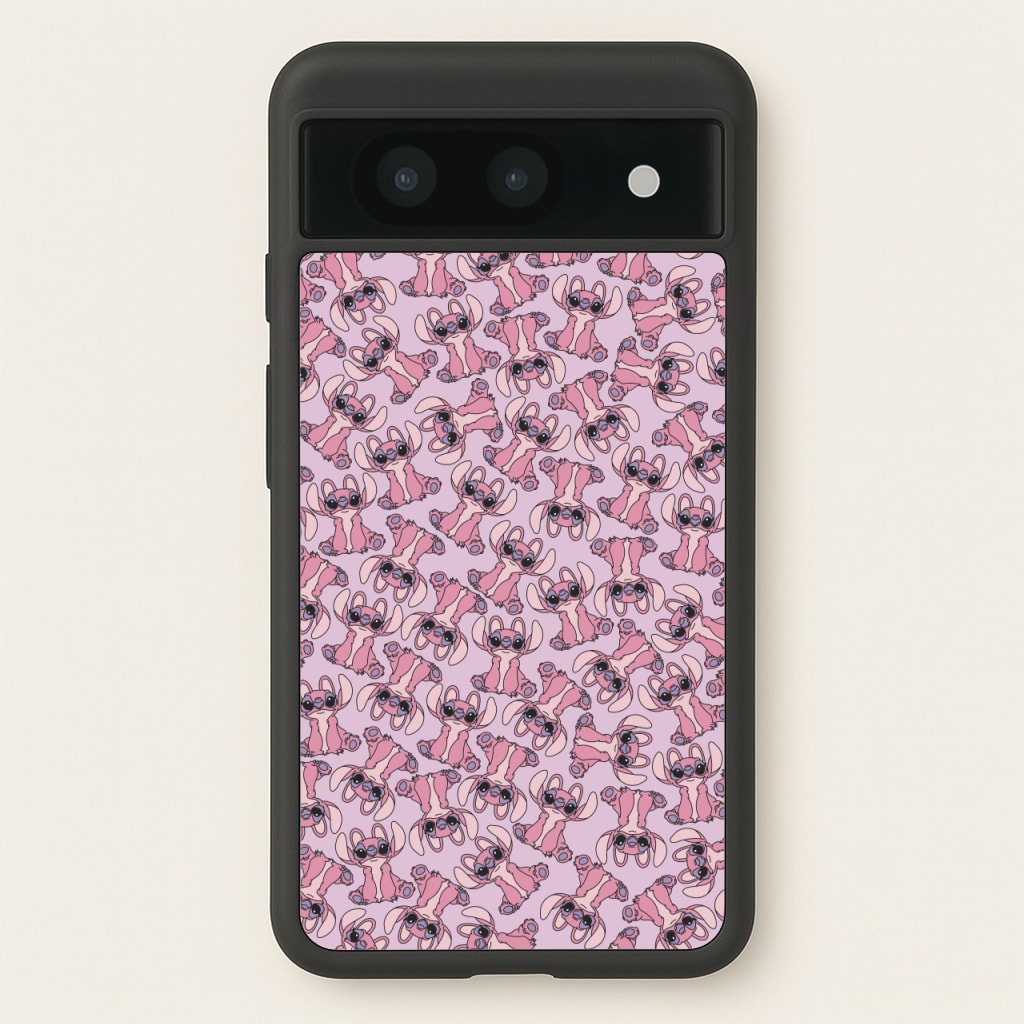 Angel Pink Alien Pattern - Angel Stitch Phone Case for Google Pixel 8a