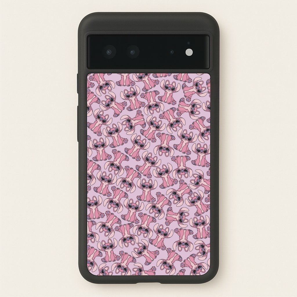 Angel Pink Alien Pattern - Angel Stitch Phone Case for Google Pixel 6