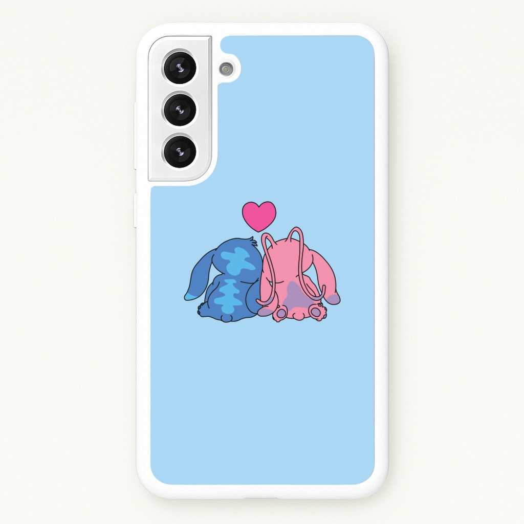In Love - Pink Alien - Angel Stitch Phone Case for Galaxy S22