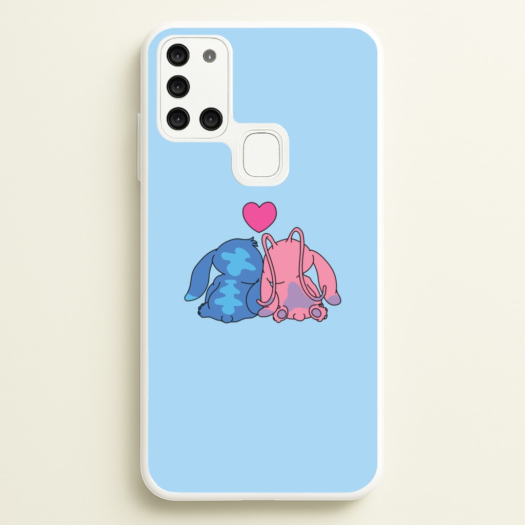 In Love - Pink Alien - Angel Stitch Phone Case for Galaxy A21s