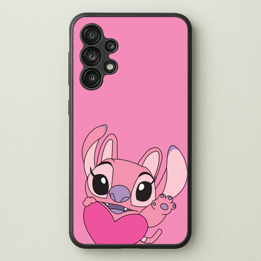 Holding Heart - Pink Alien - Angel Stitch Phone Case for Galaxy A13