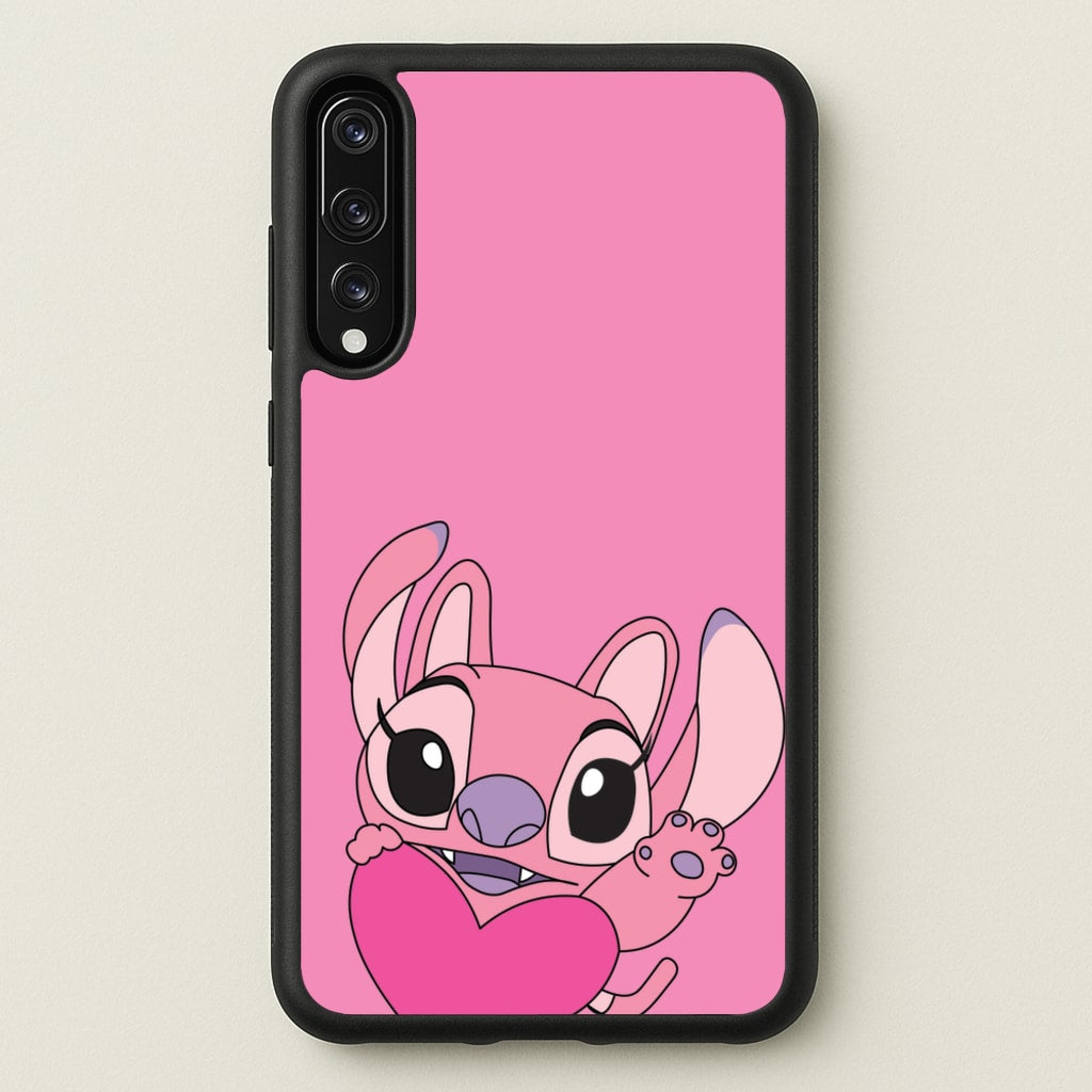 Holding Heart - Pink Alien - Angel Stitch Phone Case for Huawei P20 Pro