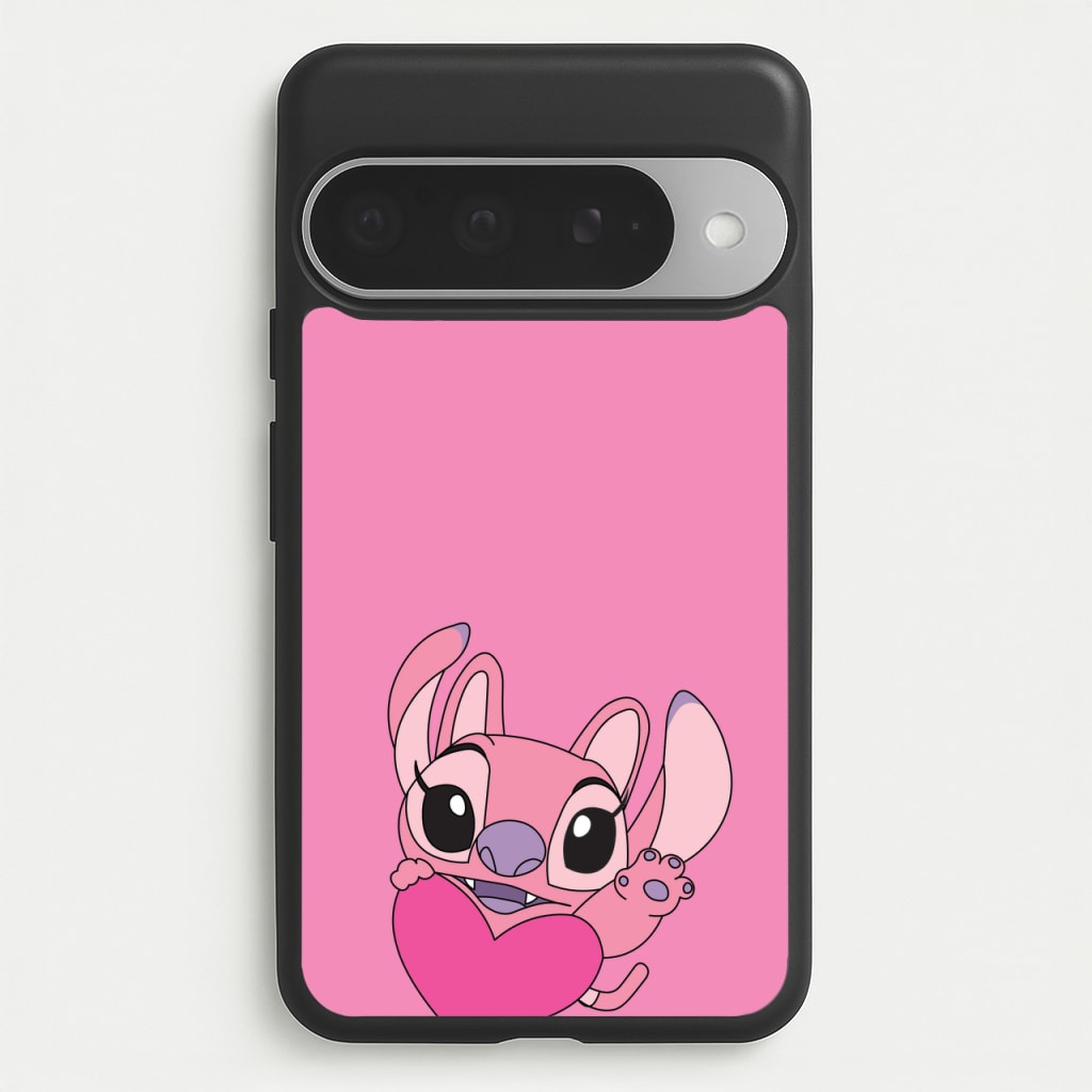 Holding Heart - Pink Alien Phone Case for Google Pixel 10 Pro XL