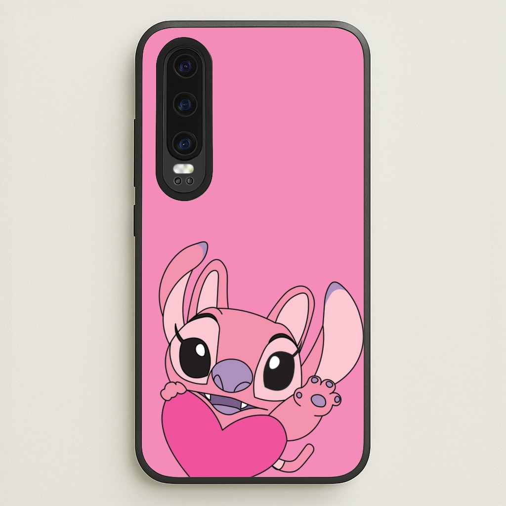 Holding Heart - Pink Alien - Angel Stitch Phone Case for Huawei P30
