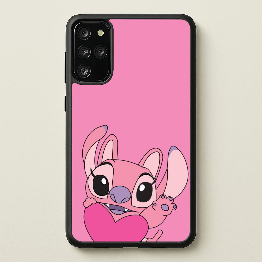Holding Heart - Pink Alien - Angel Stitch Phone Case for Galaxy S20 Plus