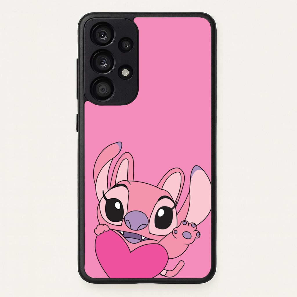 Holding Heart - Pink Alien - Angel Stitch Phone Case for Galaxy A33