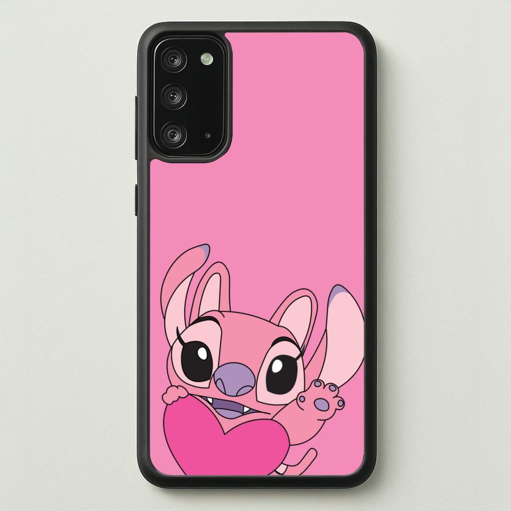 Holding Heart - Pink Alien - Angel Stitch Phone Case for Galaxy Note 20