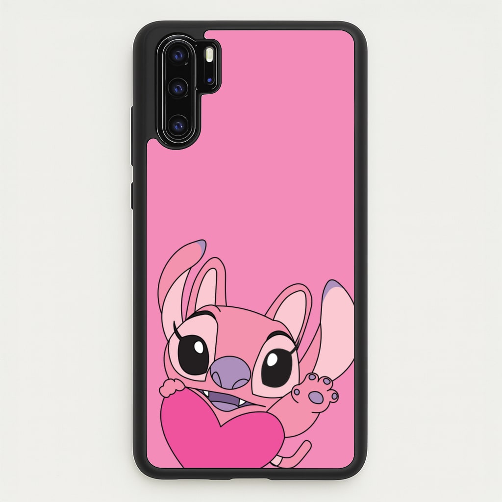 Holding Heart - Pink Alien - Angel Stitch Phone Case for Huawei P30 Pro