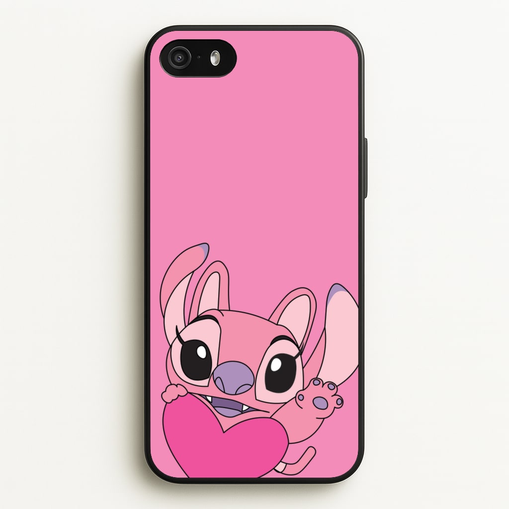 Holding Heart - Pink Alien - Angel Stitch Phone Case for iPhone 5 / 5s / SE 2016