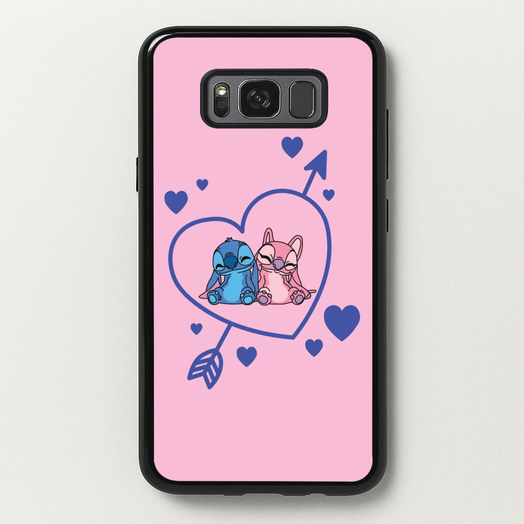 Arrow Heart - Pink Alien - Angel Stitch Phone Case for Galaxy S8 Plus