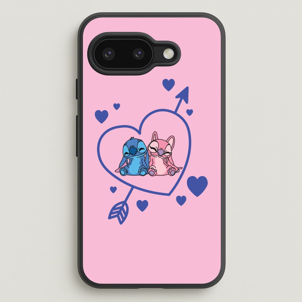 Arrow Heart - Pink Alien - Angel Stitch Phone Case for Google Pixel 9a