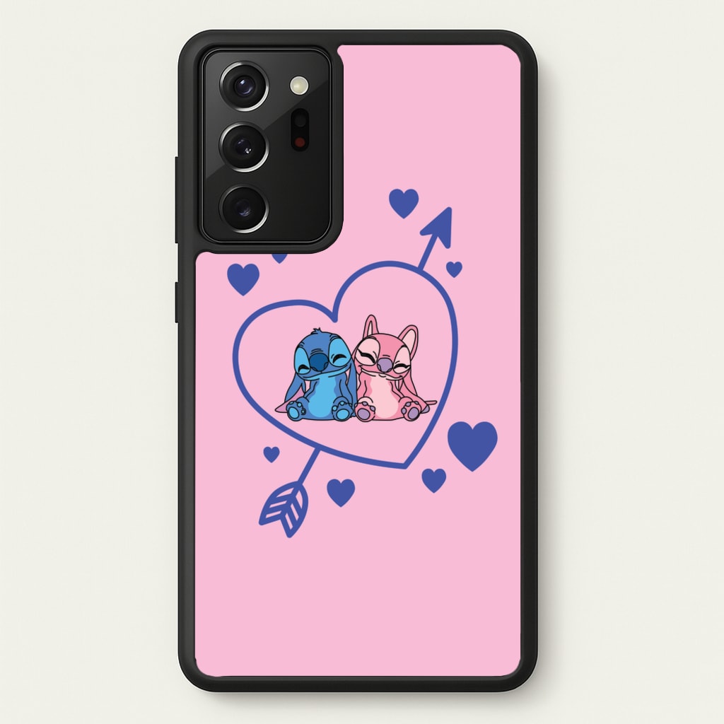 Arrow Heart - Pink Alien - Angel Stitch Phone Case for Galaxy Note 20 Ultra