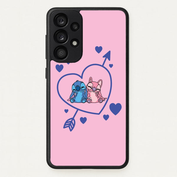 Arrow Heart - Pink Alien - Angel Stitch Phone Case for Galaxy A53