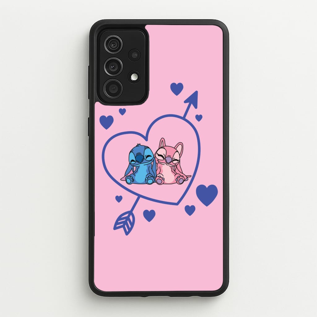 Arrow Heart - Pink Alien - Angel Stitch Phone Case for Galaxy A52 / A52s