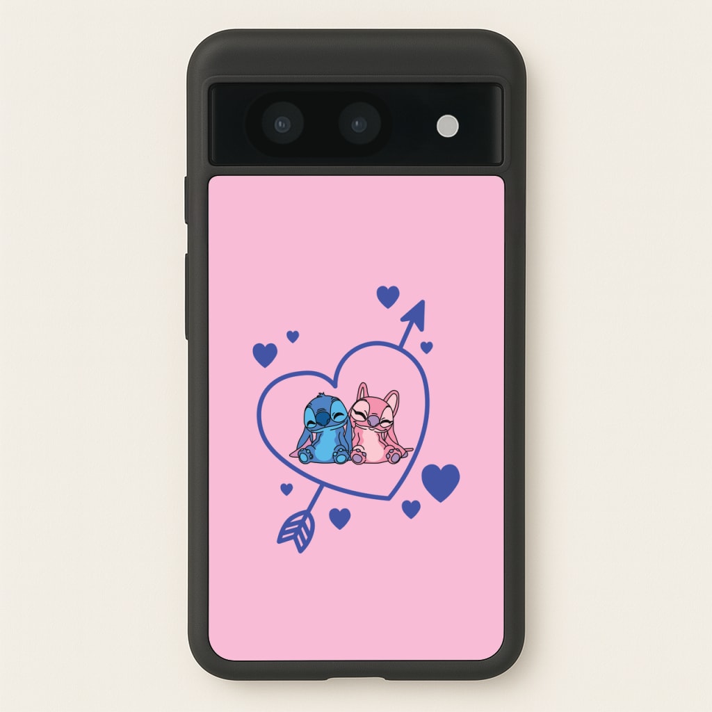 Arrow Heart - Pink Alien - Angel Stitch Phone Case for Google Pixel 8a