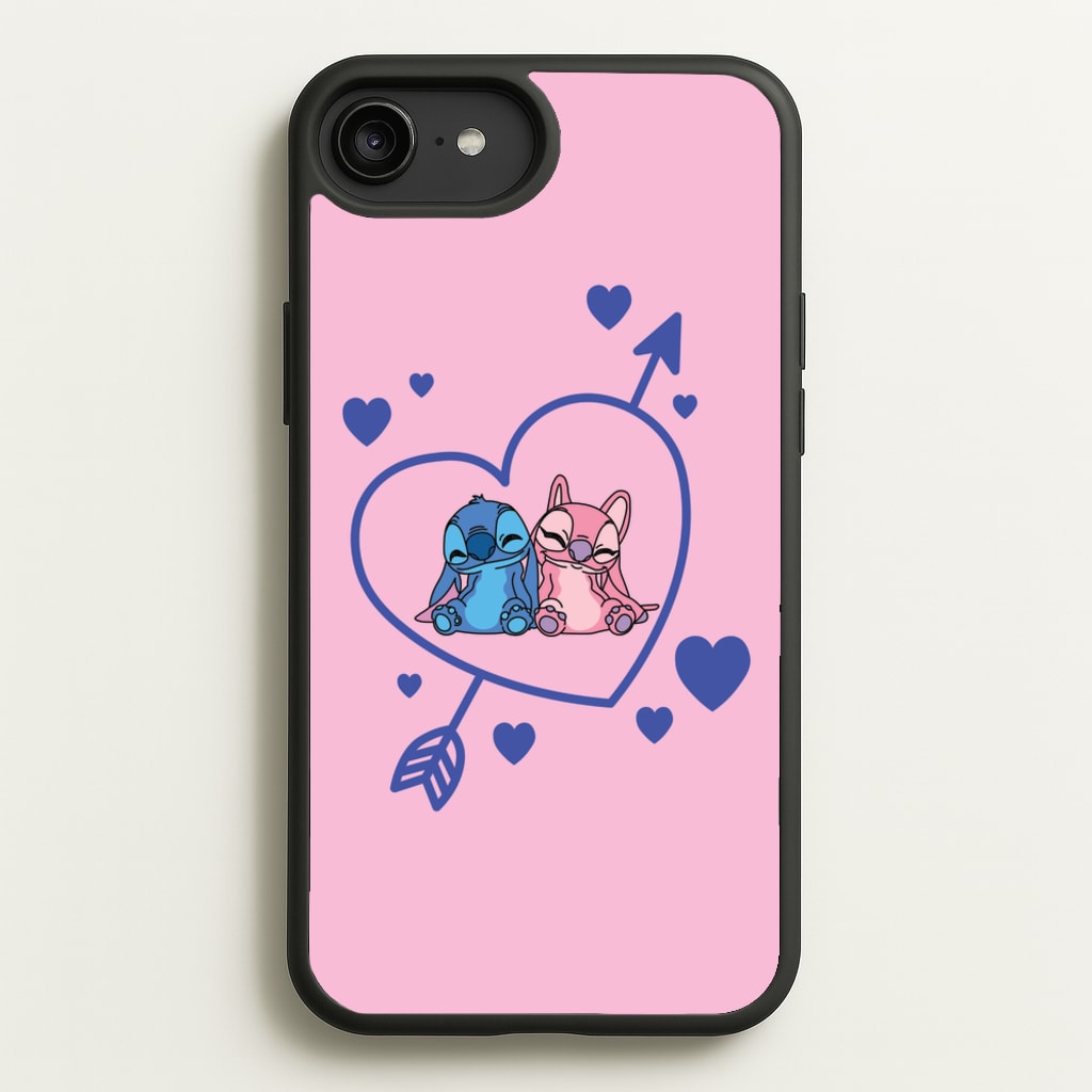 Arrow Heart - Pink Alien - Angel Stitch Phone Case for iPhone 6 Plus / 7 Plus / 8 Plus