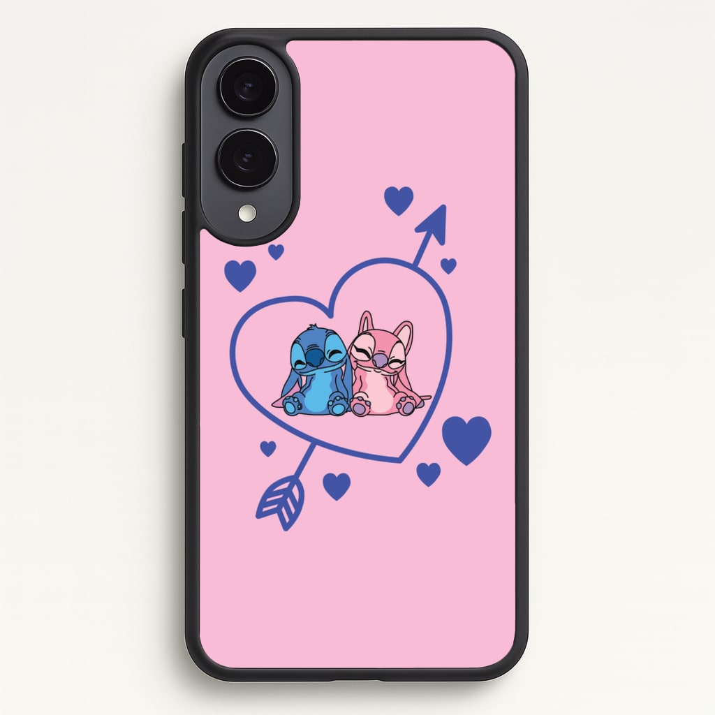 Arrow Heart - Pink Alien - Angel Stitch Phone Case for Galaxy S25 Edge