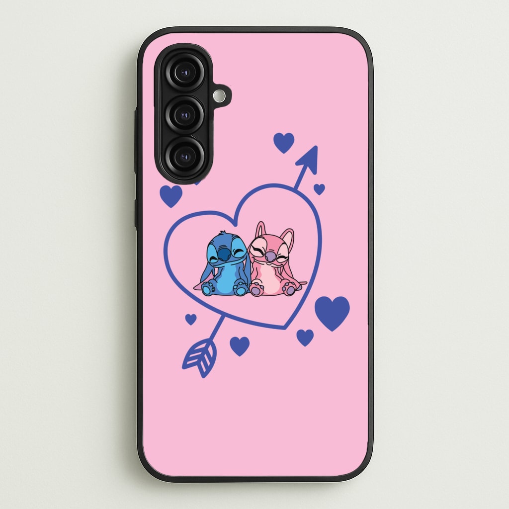 Arrow Heart - Pink Alien - Angel Stitch Phone Case for Galaxy A16