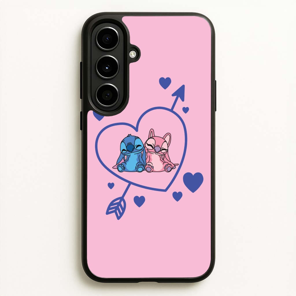 Arrow Heart - Pink Alien - Angel Stitch Phone Case for Galaxy A56