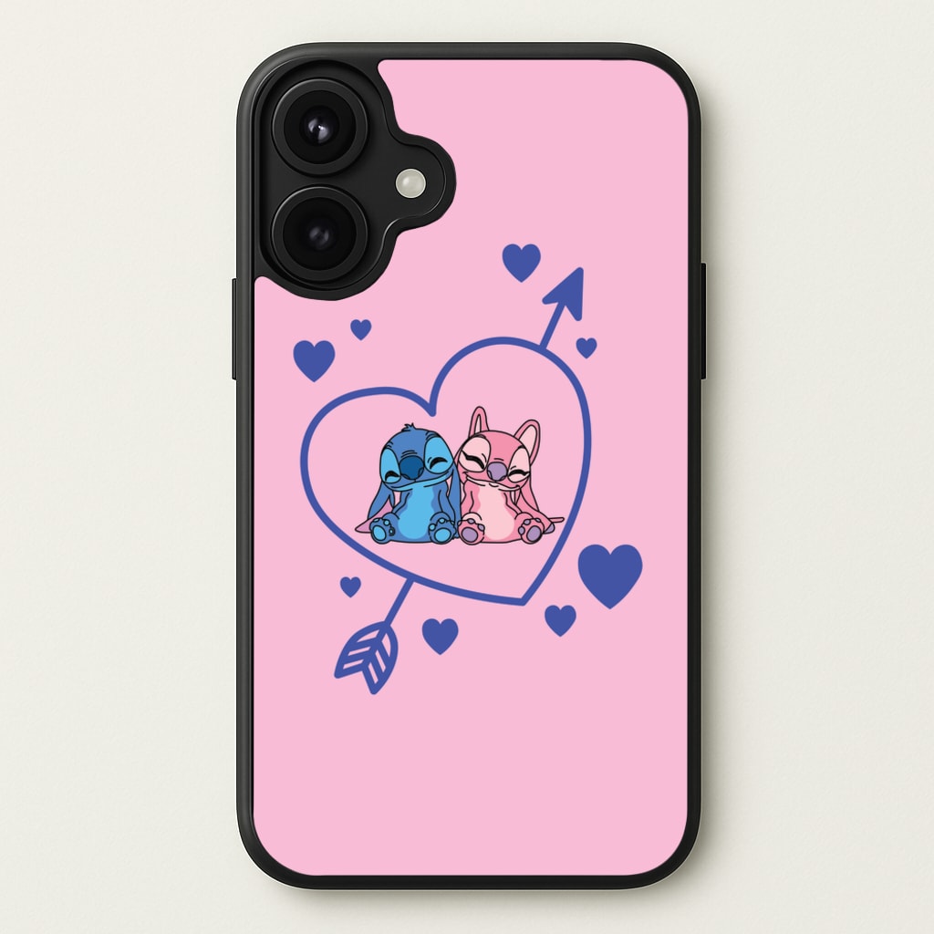 Arrow Heart - Pink Alien Phone Case for iPhone 17