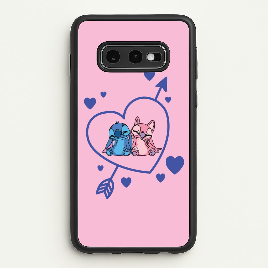 Arrow Heart - Pink Alien - Angel Stitch Phone Case for Galaxy S10e