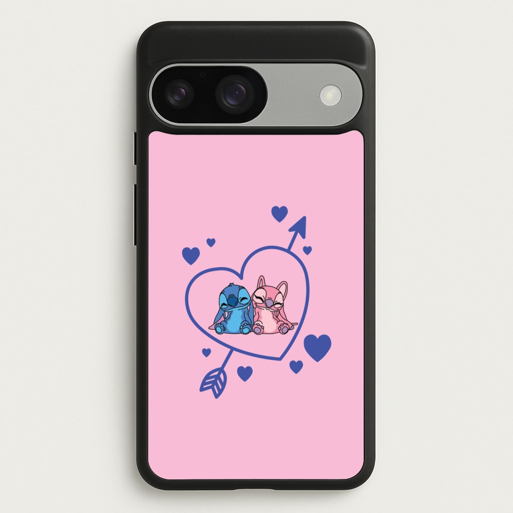 Arrow Heart - Pink Alien - Angel Stitch Phone Case for Google Pixel 9 / 9 Pro