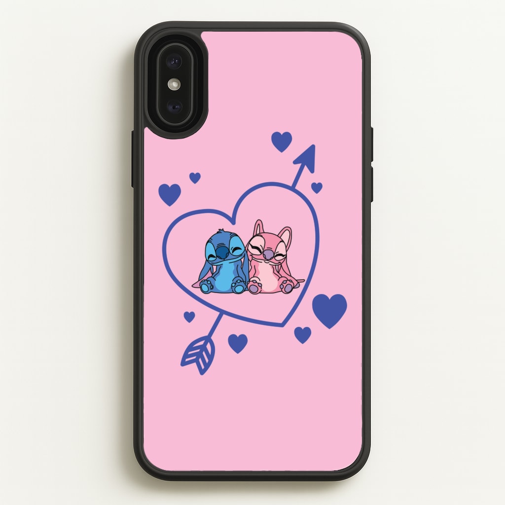 Arrow Heart - Pink Alien - Angel Stitch Phone Case for iPhone XS Max