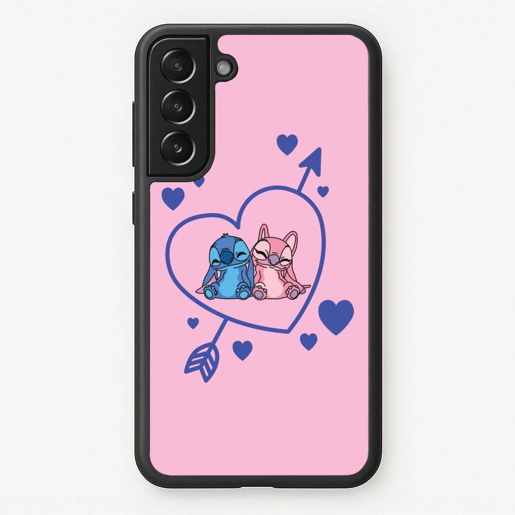 Arrow Heart - Pink Alien - Angel Stitch Phone Case for Galaxy S21