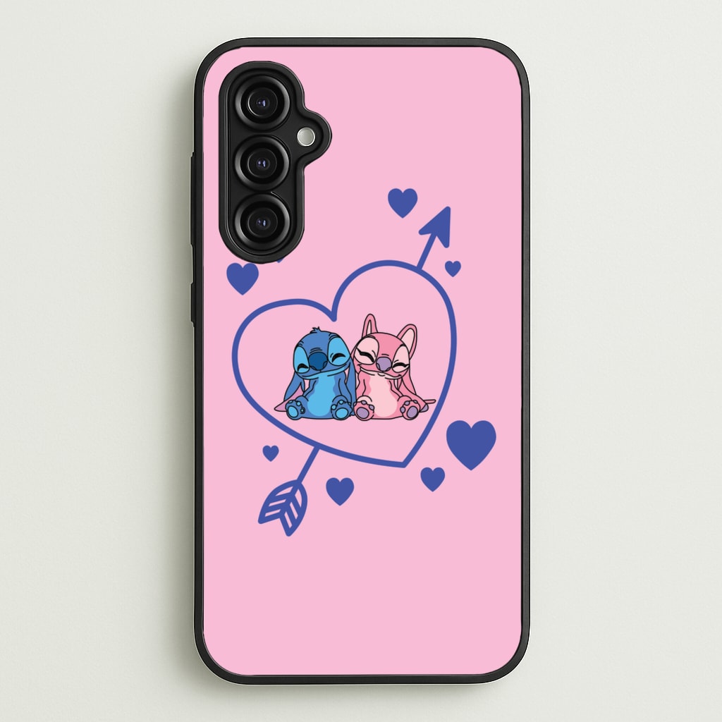 Arrow Heart - Pink Alien - Angel Stitch Phone Case for Galaxy A14