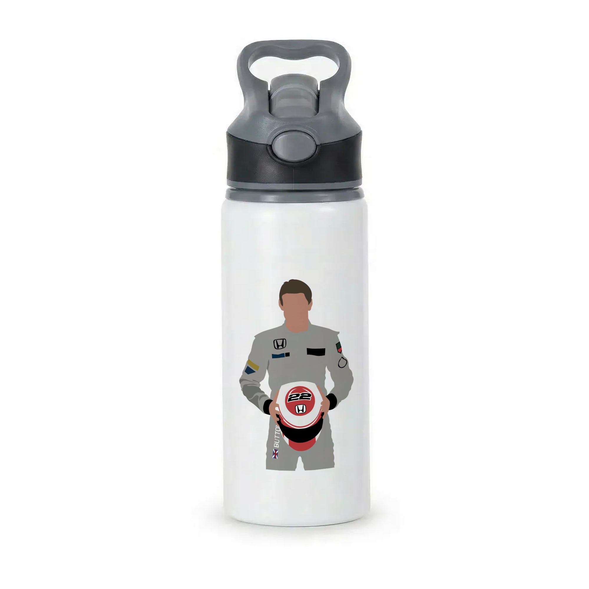 Button - F1 Active Water Bottle - Black