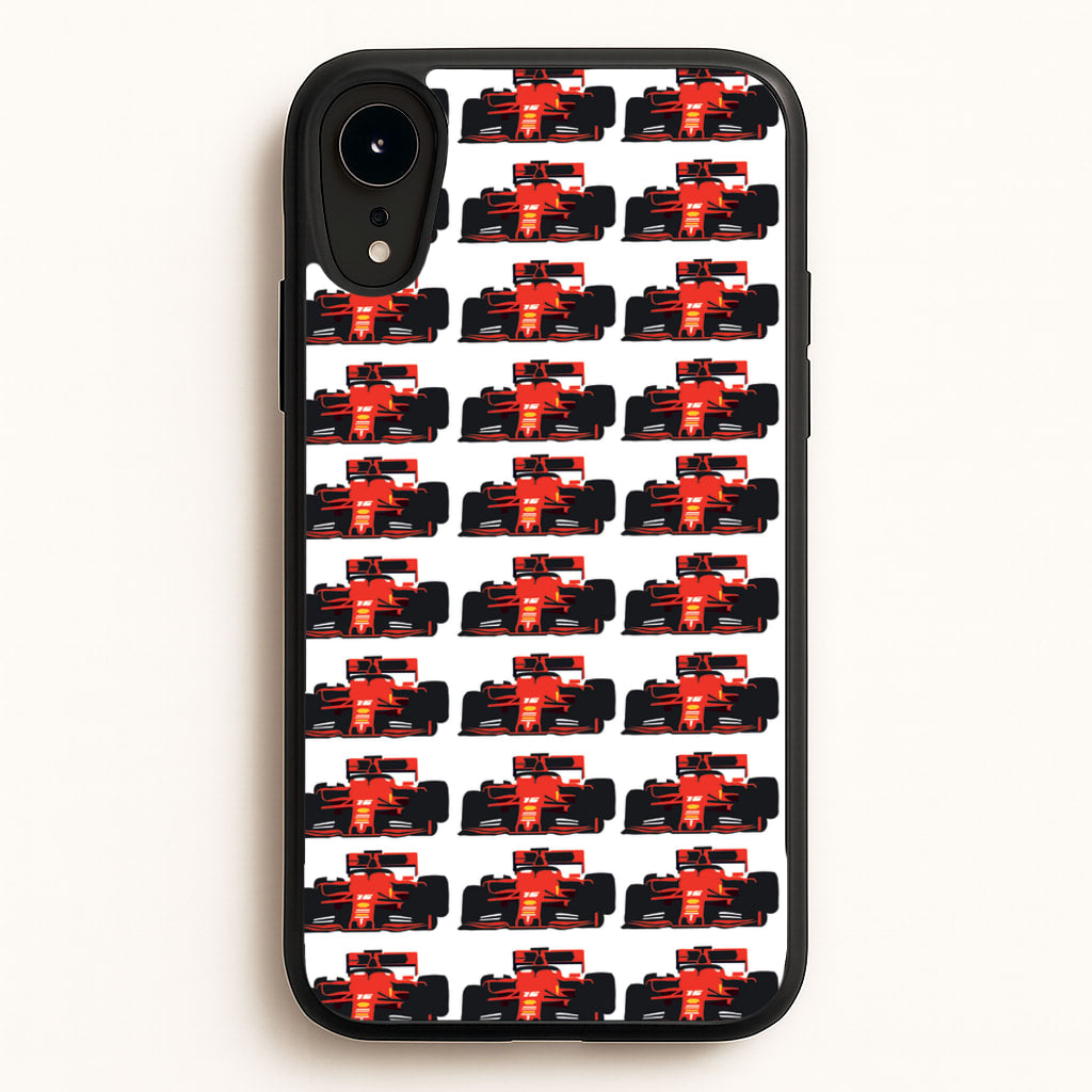 F1 Car Collage - F1 Phone Case for iPhone XR