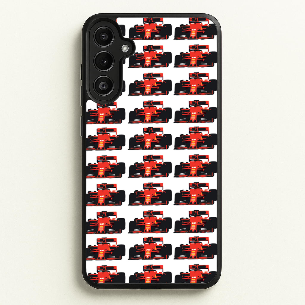 F1 Car Collage - F1 Phone Case for Galaxy A34
