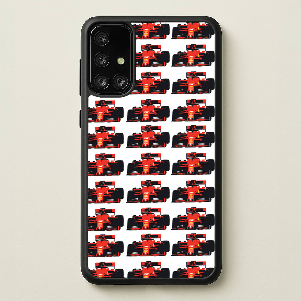 F1 Car Collage - F1 Phone Case for Galaxy A71
