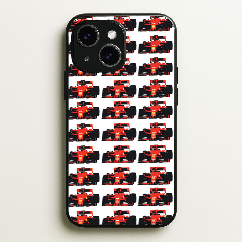 F1 Car Collage - F1 Phone Case for iPhone 15 Plus