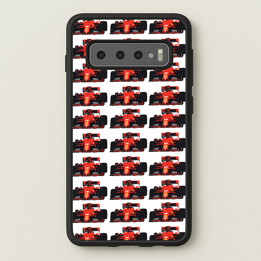 F1 Car Collage - F1 Phone Case for Galaxy S10