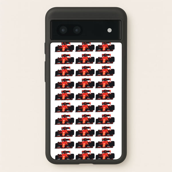 F1 Car Collage - F1 Phone Case for Google Pixel 7a