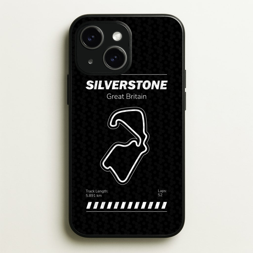 Silverstone Circuit - F1 Phone Case for iPhone 15