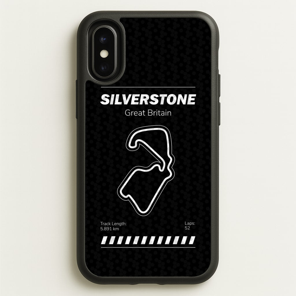 Silverstone Circuit - F1 Phone Case for iPhone X / XS