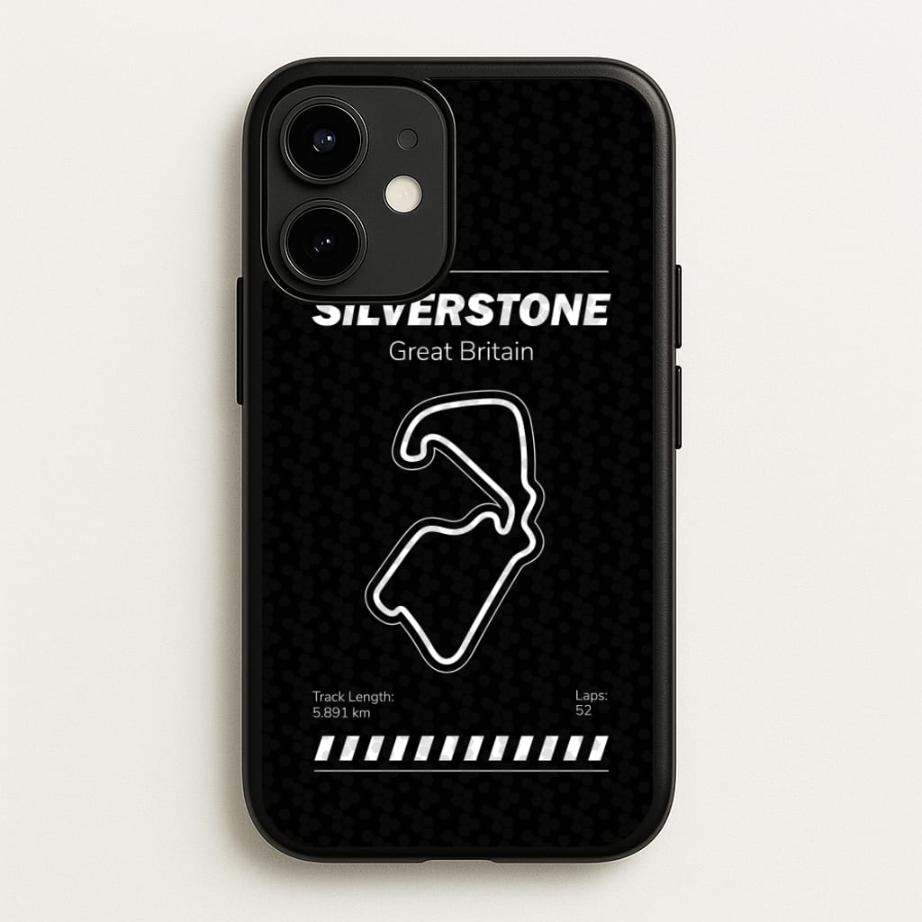 Silverstone Circuit - F1 Phone Case for iPhone 12 / 12 Pro