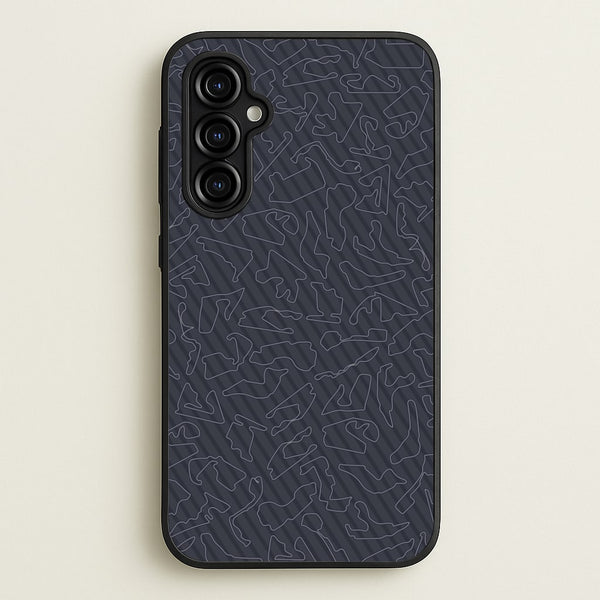 Track Outlines Gray - F1 Phone Case for Galaxy A54