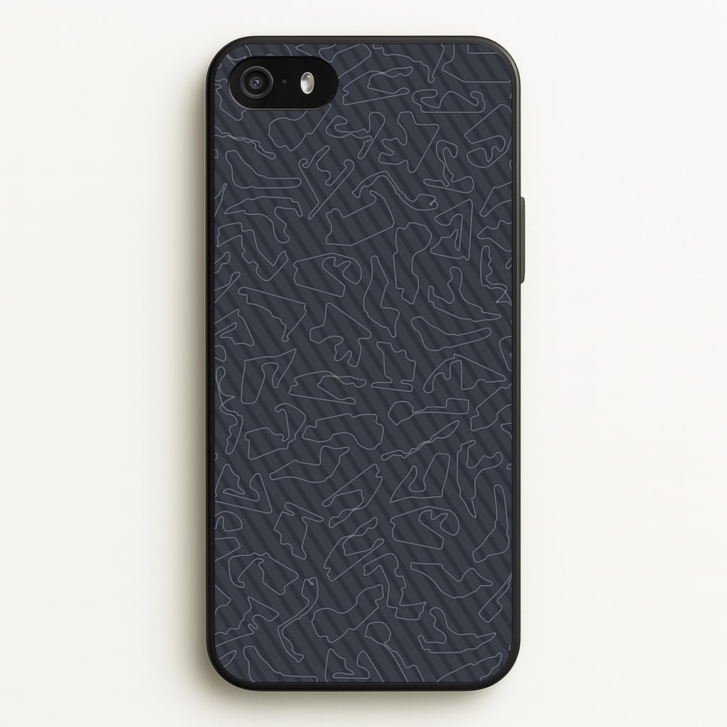 Track Outlines Gray - F1 Phone Case for iPhone 5 / 5s / SE 2016