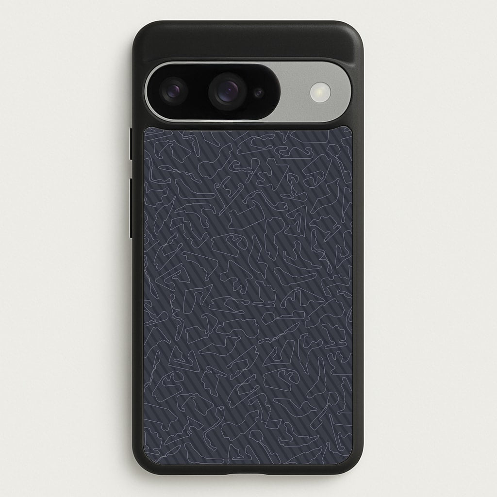 Track Outlines Gray Phone Case for Google Pixel 10 / 10 Pro