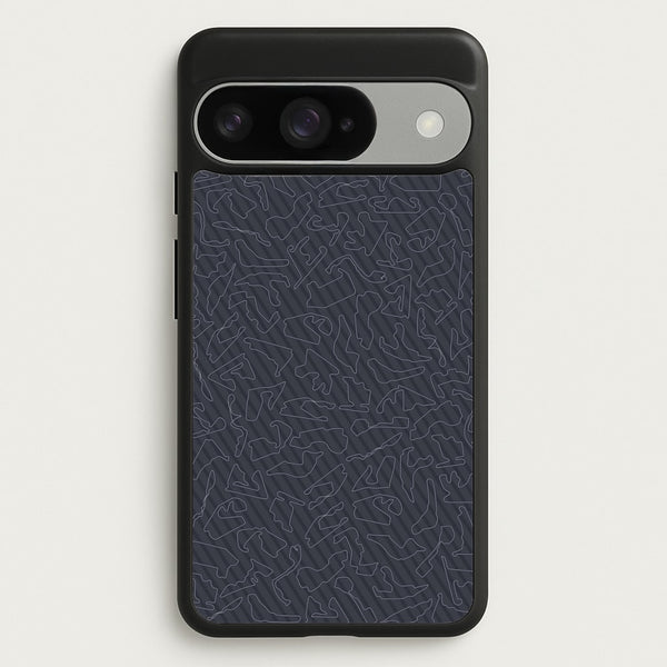 Track Outlines Gray Phone Case for Google Pixel 10 / 10 Pro