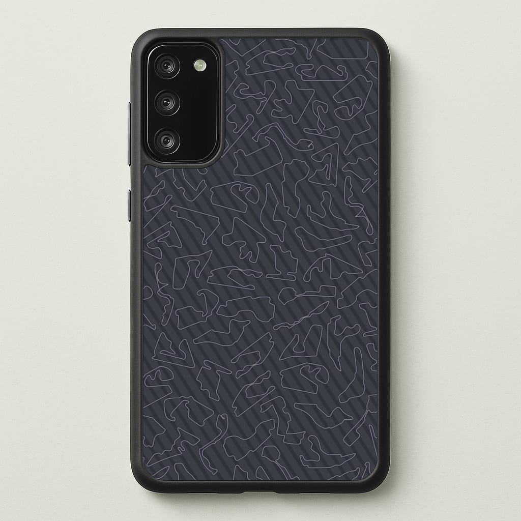 Track Outlines Gray - F1 Phone Case for Galaxy S20FE