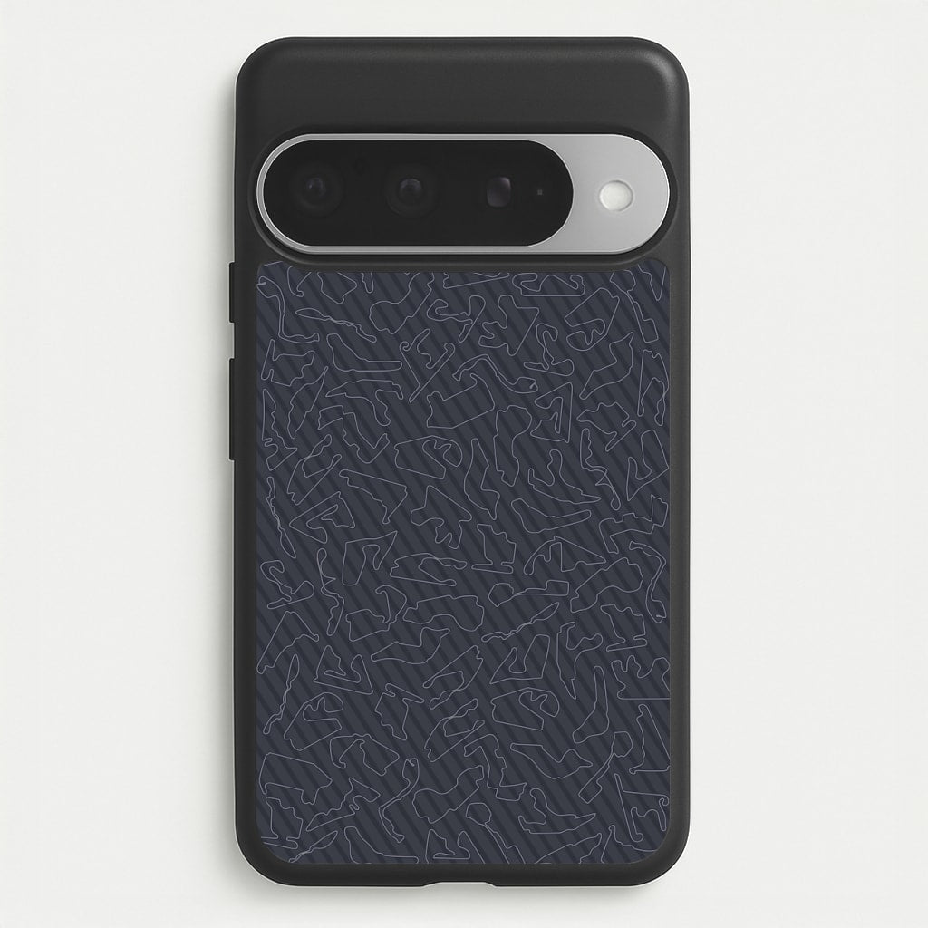 Track Outlines Gray Phone Case for Google Pixel 10 Pro XL