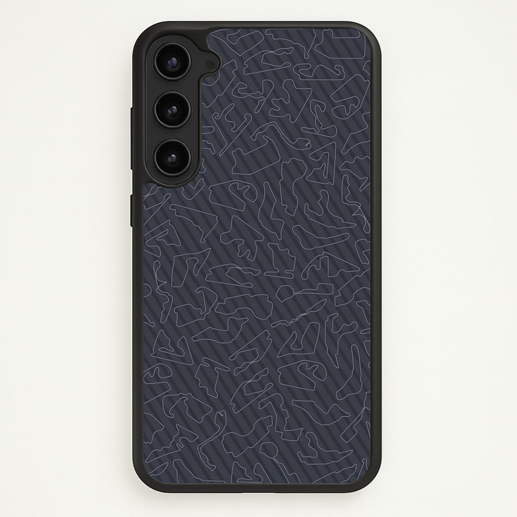 Track Outlines Gray - F1 Phone Case for Galaxy S23