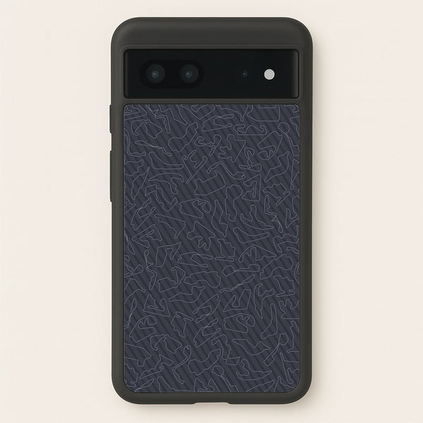 Track Outlines Gray - F1 Phone Case for Google Pixel 7
