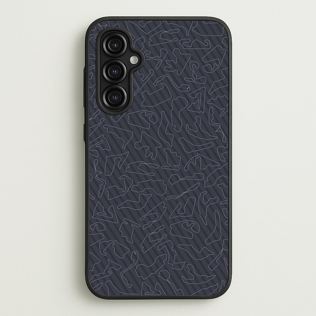 Track Outlines Gray - F1 Phone Case for Galaxy A14