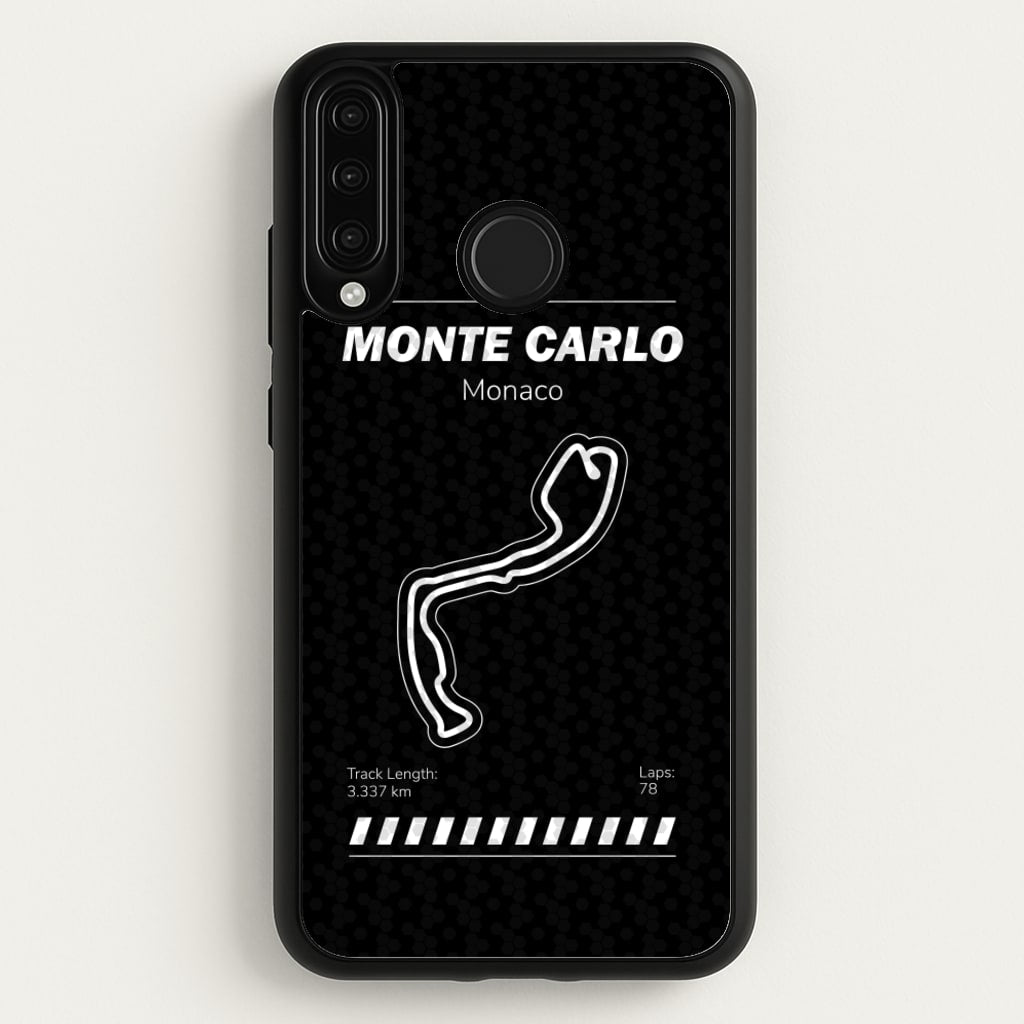 Monte Carlo Circuit - F1 Phone Case for Huawei P30 Lite