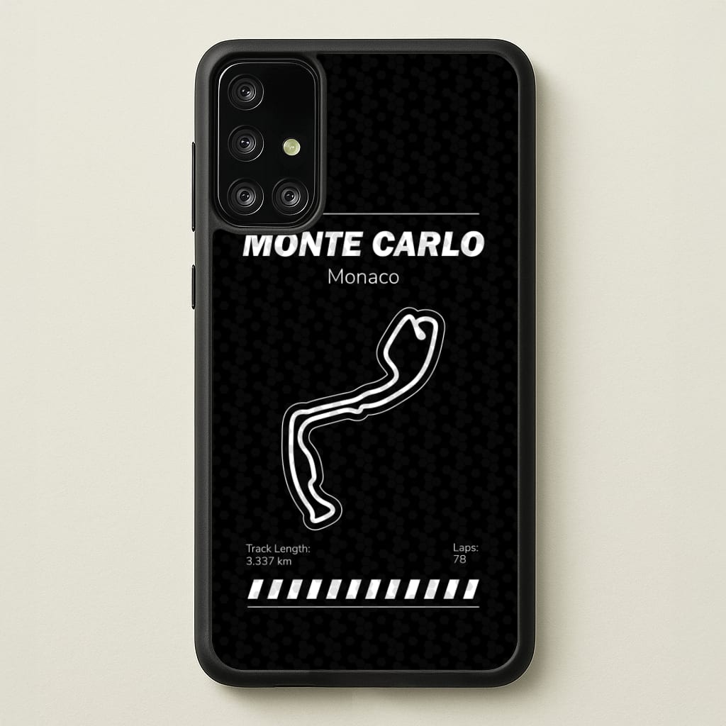 Monte Carlo Circuit - F1 Phone Case for Galaxy A71